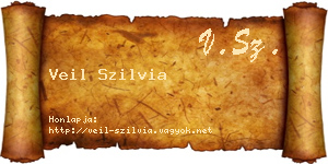 Veil Szilvia névjegykártya